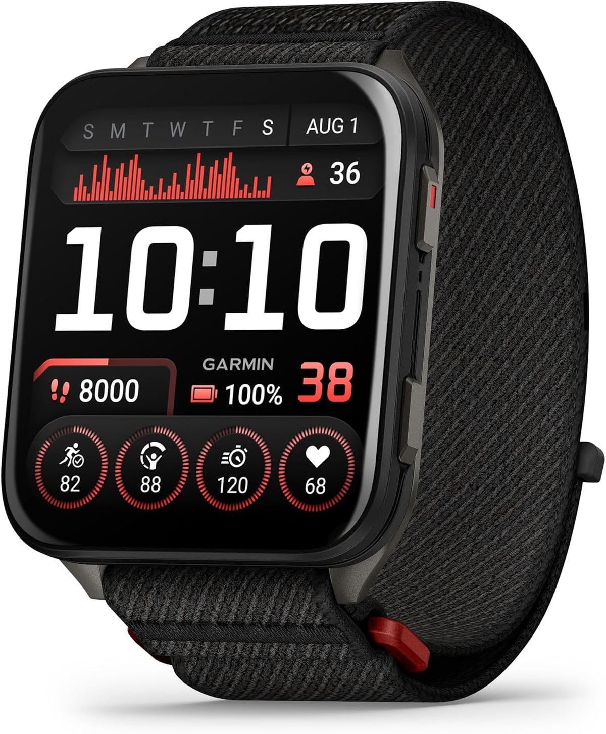 Smartwatch, con iluminación LED, control inteligente, negro, Garmin