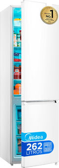 Frigorífico combi, 177 × 55 × 57 cm, 197 L, blanco, Midea