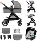 Silla de paseo, 75 cm, plegable, gris, Kinderkraft