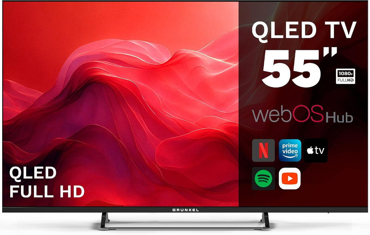 Smart TV QLED-5526WBS, 139 cm, control inteligente, Grunkel