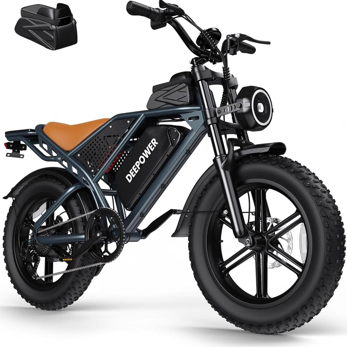 Bicicleta de montaña QS7, 48 V, inalámbrico, DEEPOWER