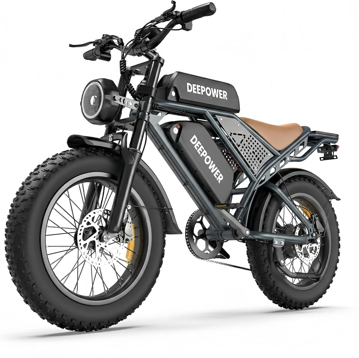 Fat bikes eléctricas 60Ah, 48 V, inalámbrico, metal, DEEPOWER