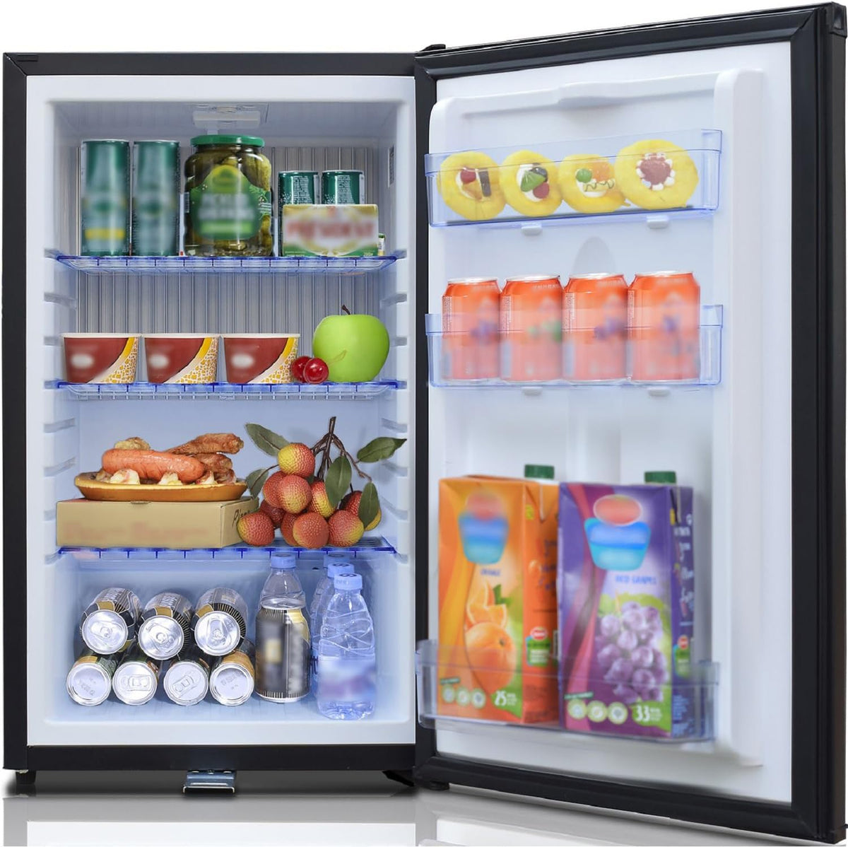 Frigorífico, 40,2 × 46,5 × 67 cm, 12 v, 220 v, 50 L, 0–10 °C, negro, para la oficina, SMETA