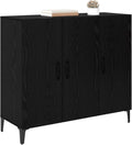 VidaXL armario, 34 × 90 × 80 cm, madera, negro