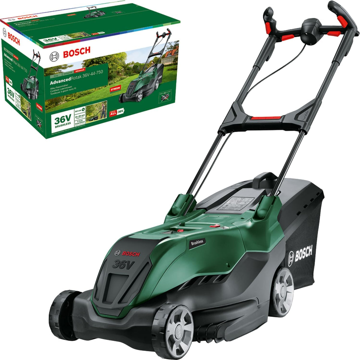 Bosch 36 V-44-750 cortacésped, 44 cm, inalámbrico