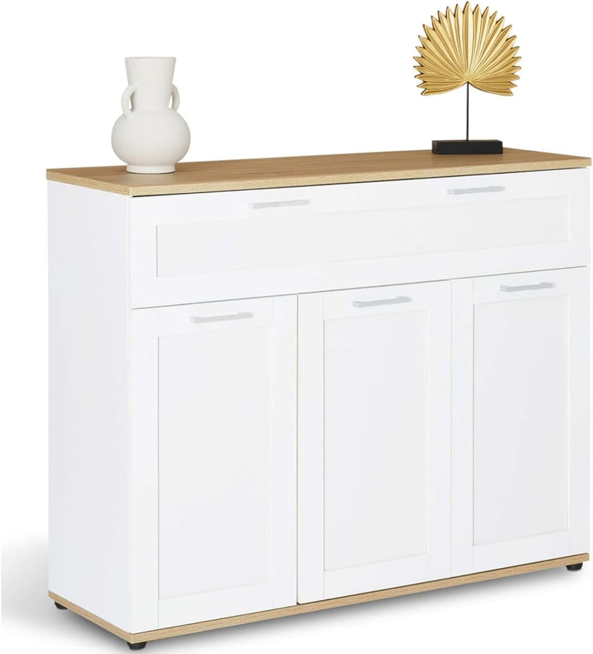 Armario, 100 cm, madera, blanco, IDMarket