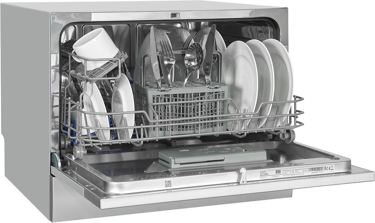 Lavavajillas kWh/100ciclos, 43,8 × 55 × 50 cm, 49 kWh, Exquisit