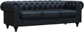 Sofá, 208 × 82 × 70 cm, negro, para el jardín, Habitat et Jardin
